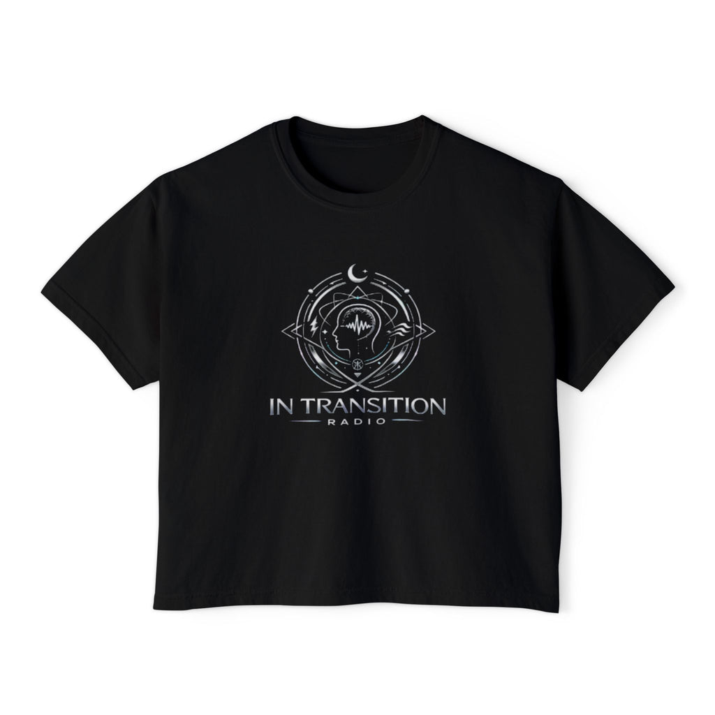 Quest4Life Promo Women's Boxy Tee — Galaxy Logo Graphic