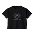 Quest4Life Promo Women's Boxy Tee — Galaxy Logo Graphic
