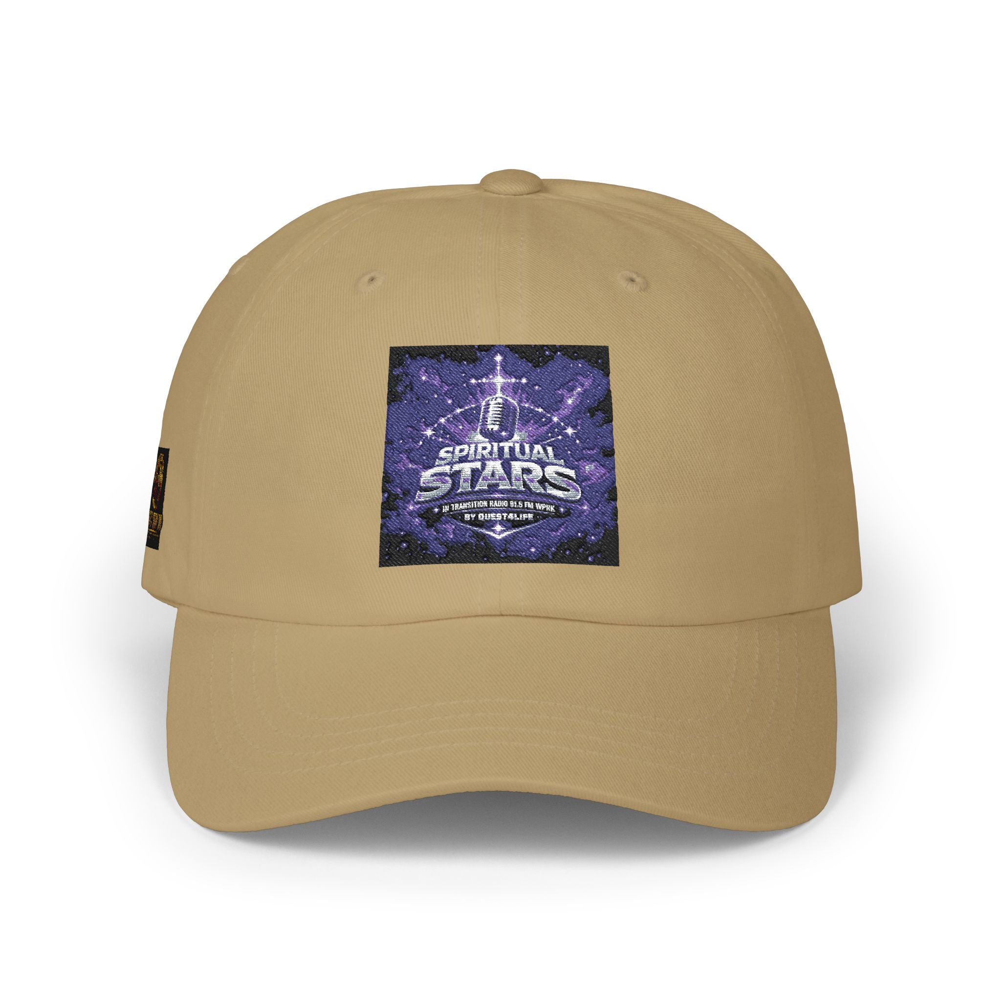 Dad Cap with Vintage Cosmic Buddha Patch — Spiritual Streetwear Hat