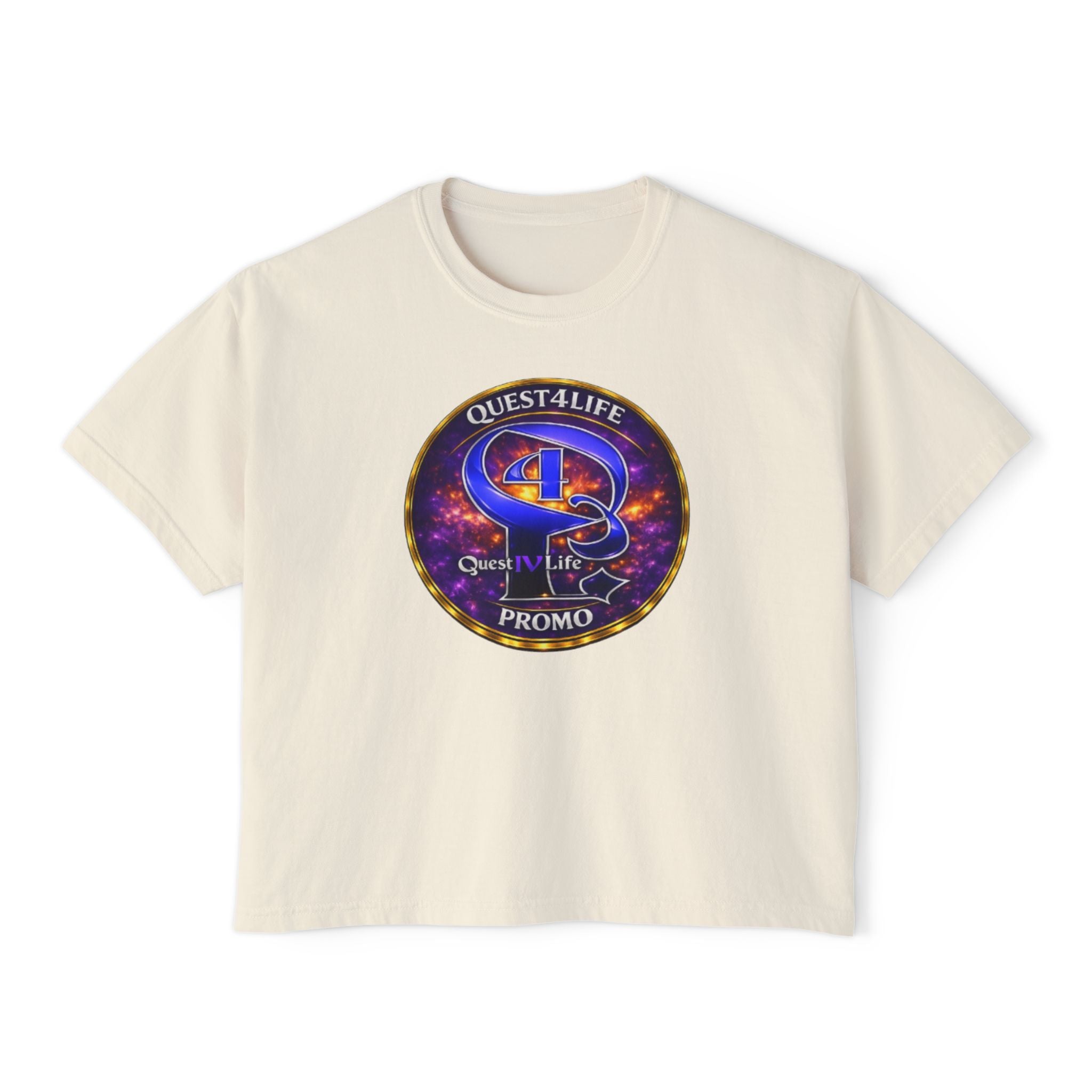 Boxy Tee — Quest4Life Promo Graphic Top (women’s)