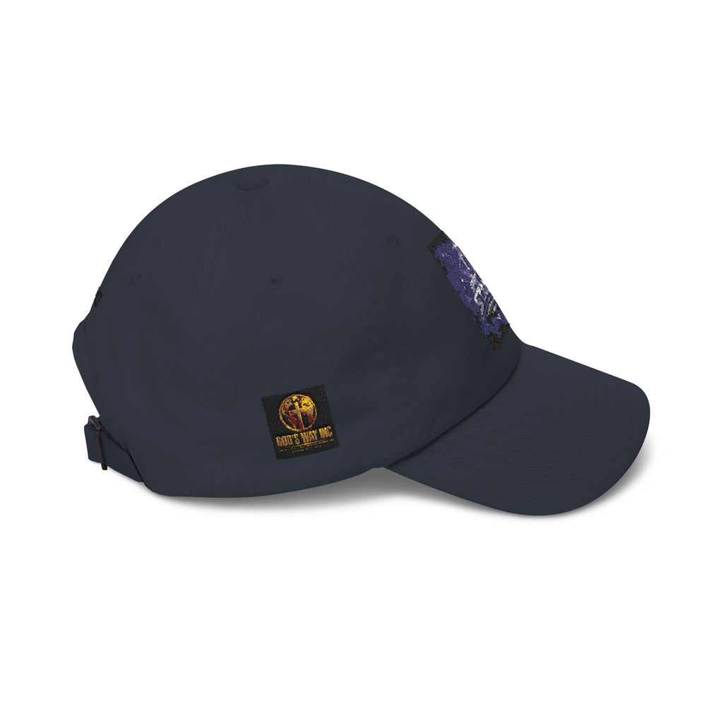Dad Cap with Vintage Cosmic Buddha Patch — Spiritual Streetwear Hat