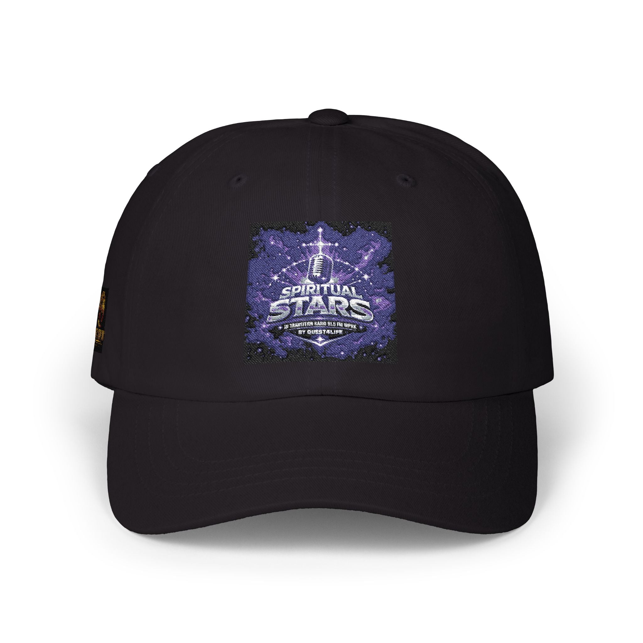 Dad Cap with Vintage Cosmic Buddha Patch — Spiritual Streetwear Hat