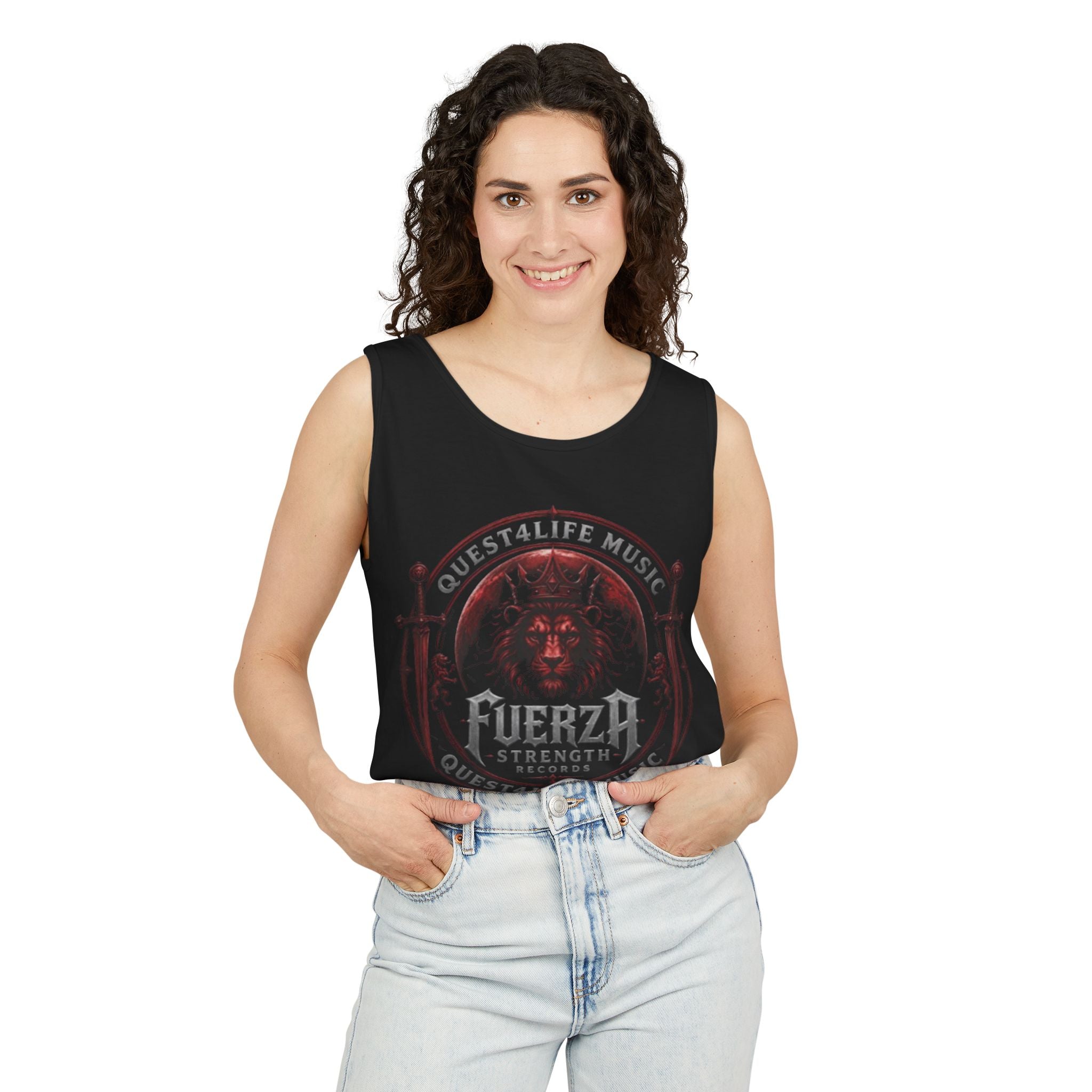 Fuerza Strength Graphic Tank Top — Hip Hop Cypherz Streetwear Music Tank