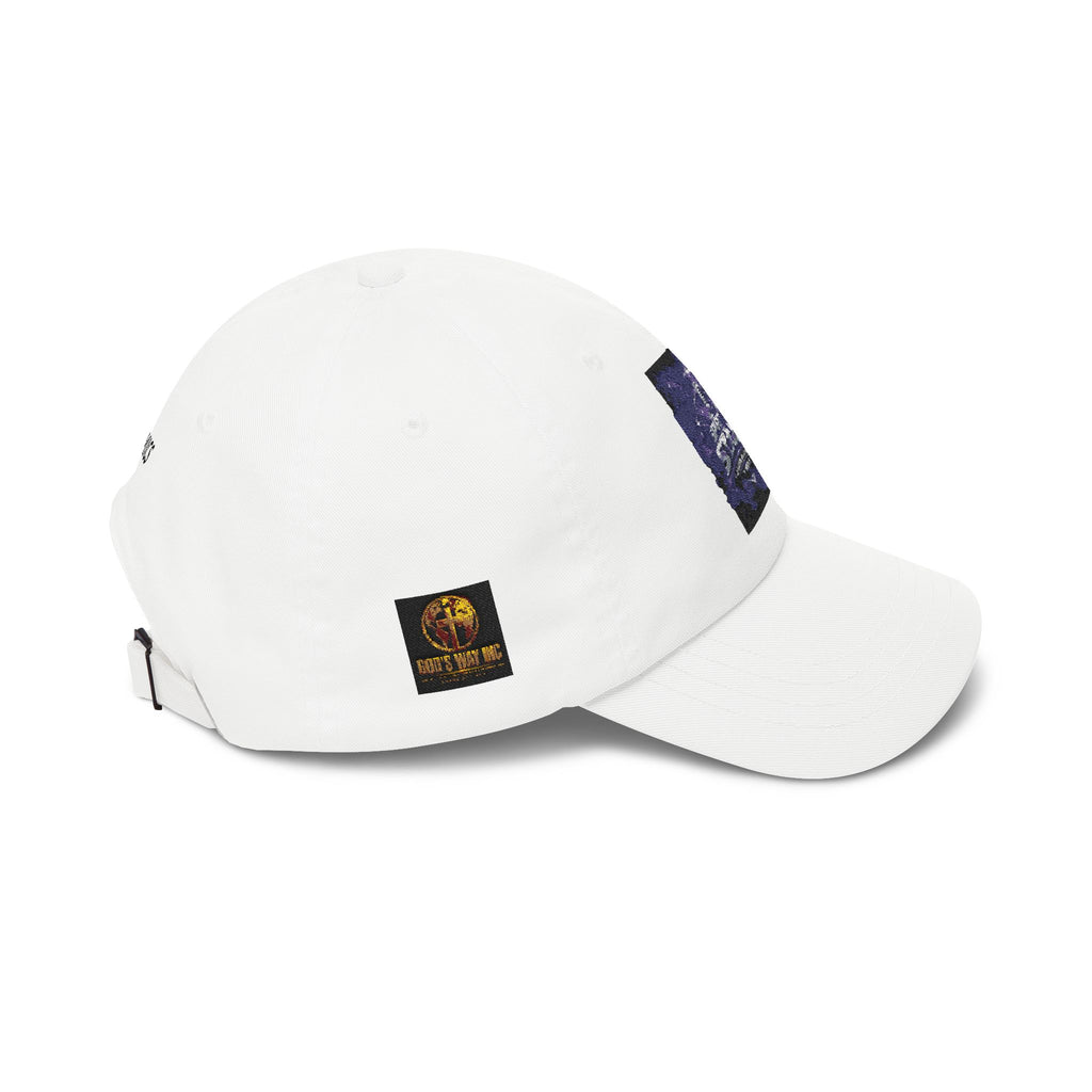 Dad Cap with Vintage Cosmic Buddha Patch — Spiritual Streetwear Hat