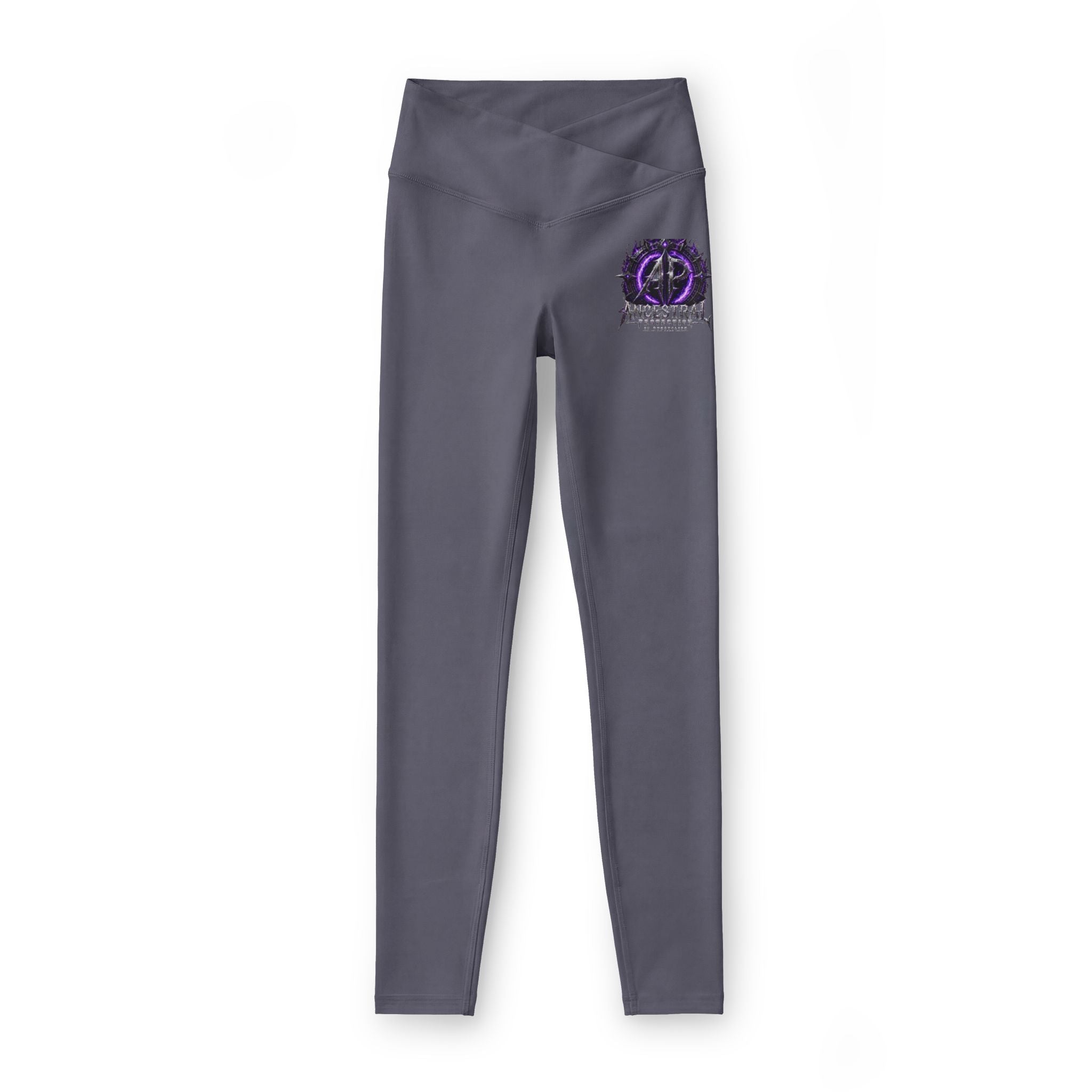 Purple Moon Witchy Logo Leggings — Women’s Luxe High-Waist Fitness Leggings