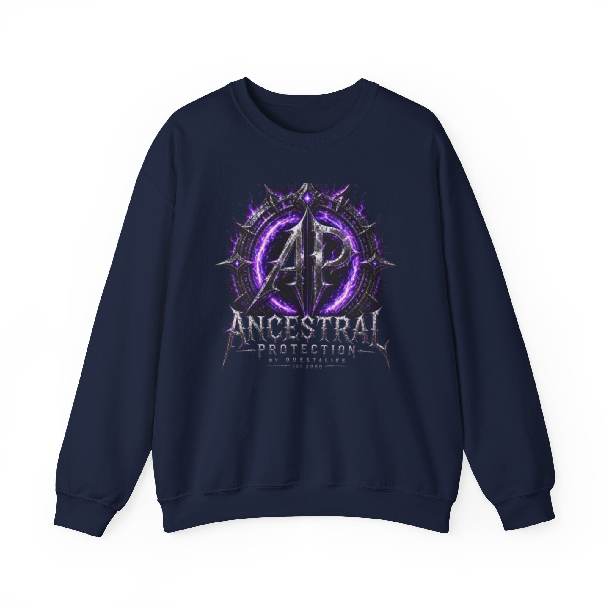 Ancestral Protection Crewneck Sweatshirt — N.E.V.A. (No Energy Vampires Allowed) Graphic Pullover