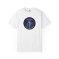 Quest4Life Lion Tee — Retro Neon Globe Front & Red Lion Back Graphic T-Shirt