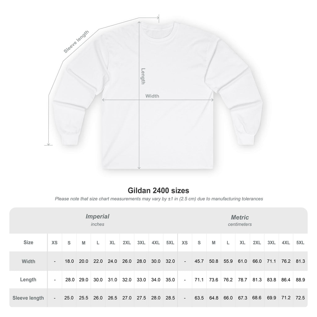 Long Sleeve Tee — "Acknowledging the Growth" Faith Network Graphic