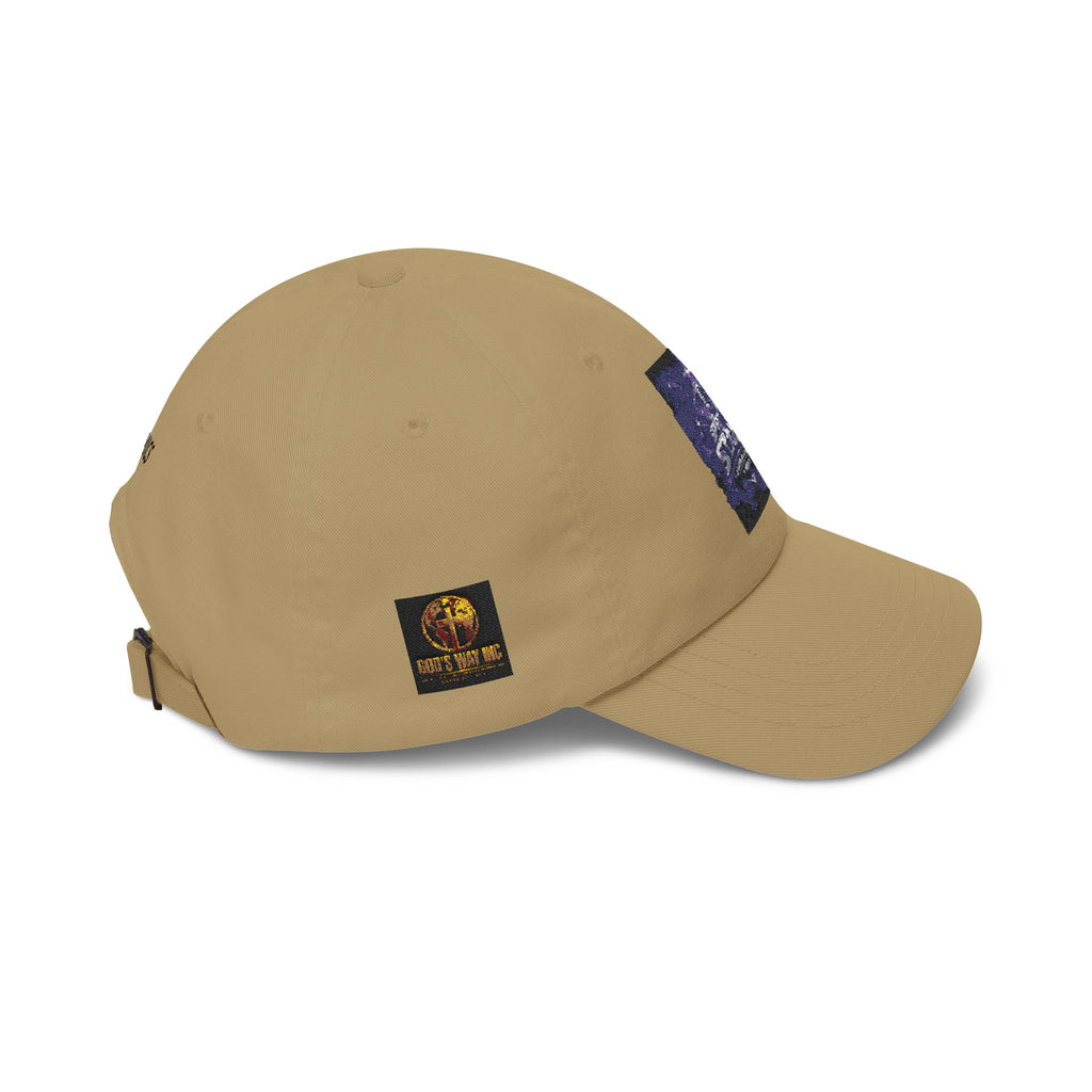 Dad Cap with Vintage Cosmic Buddha Patch — Spiritual Streetwear Hat