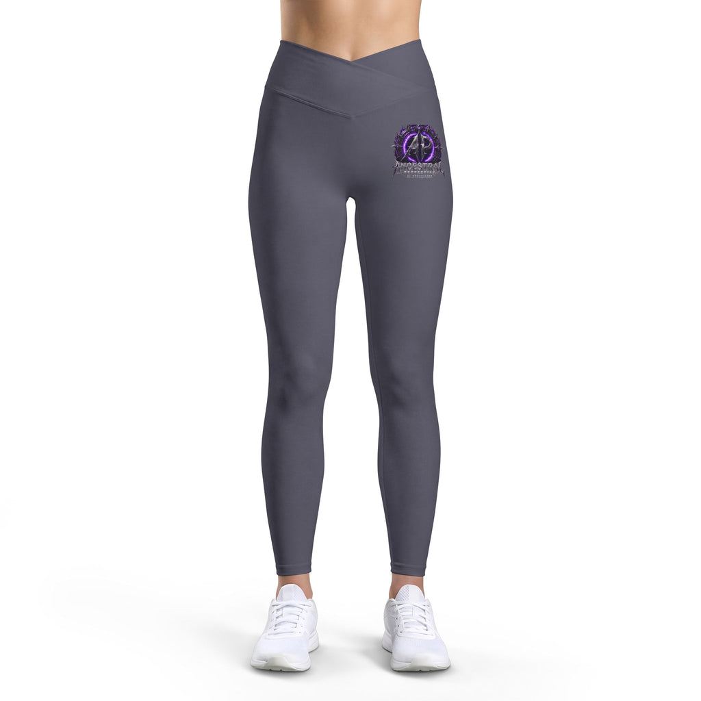 Purple Moon Witchy Logo Leggings — Women’s Luxe High-Waist Fitness Leggings