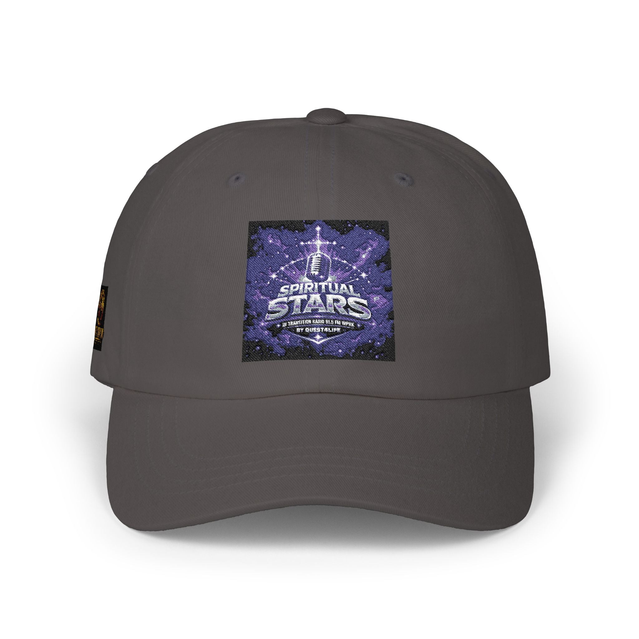 Dad Cap with Vintage Cosmic Buddha Patch — Spiritual Streetwear Hat