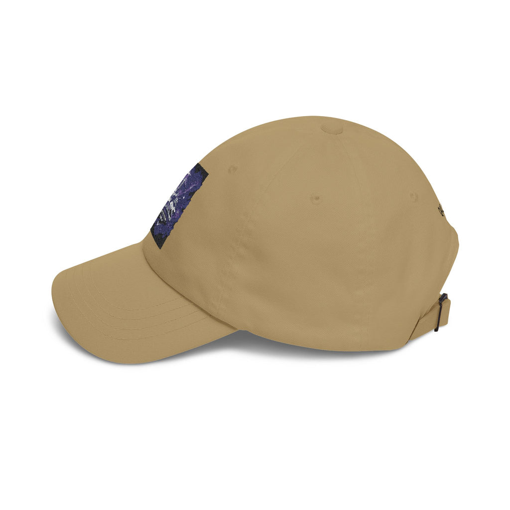 Dad Cap with Vintage Cosmic Buddha Patch — Spiritual Streetwear Hat