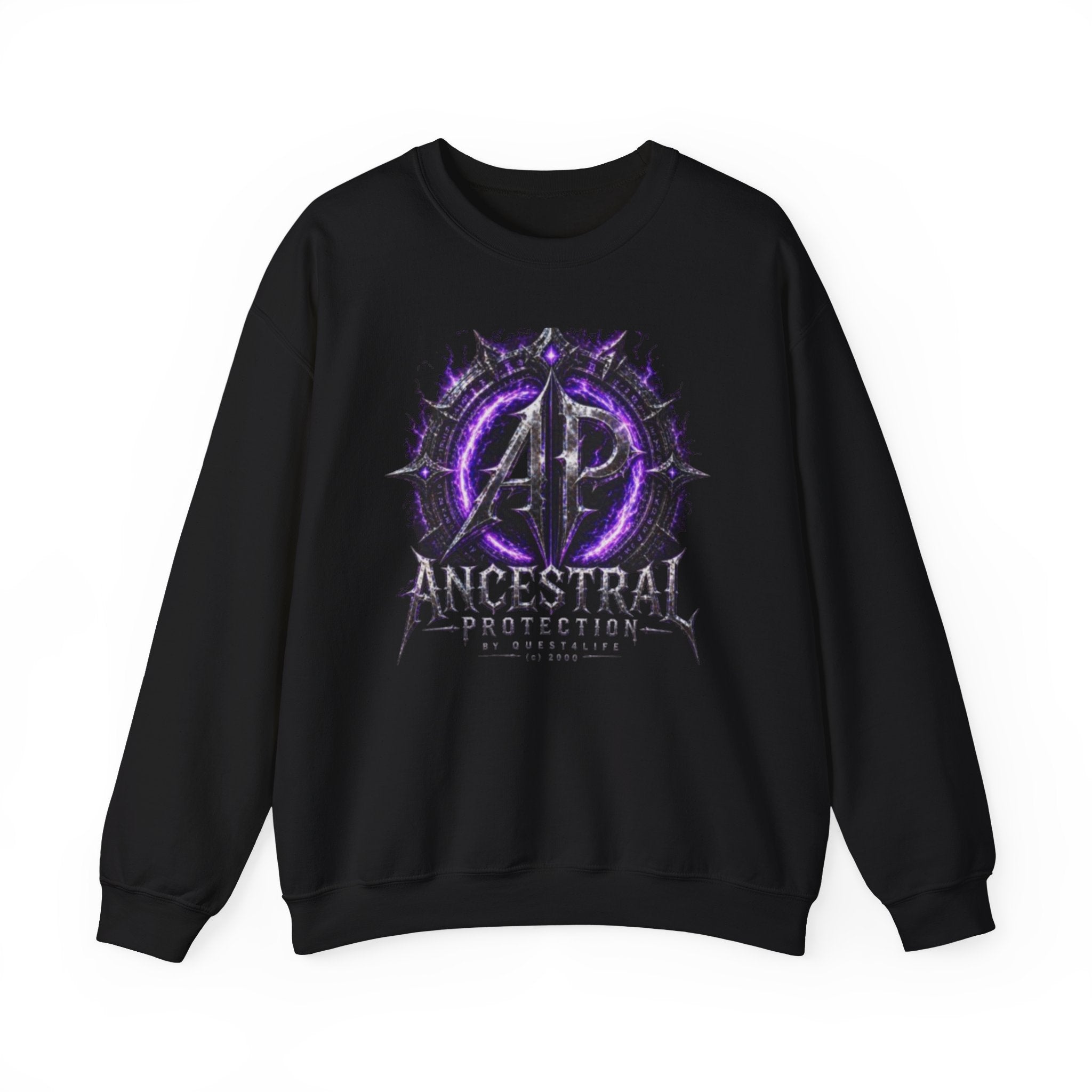 Ancestral Protection Crewneck Sweatshirt — N.E.V.A. (No Energy Vampires Allowed) Graphic Pullover