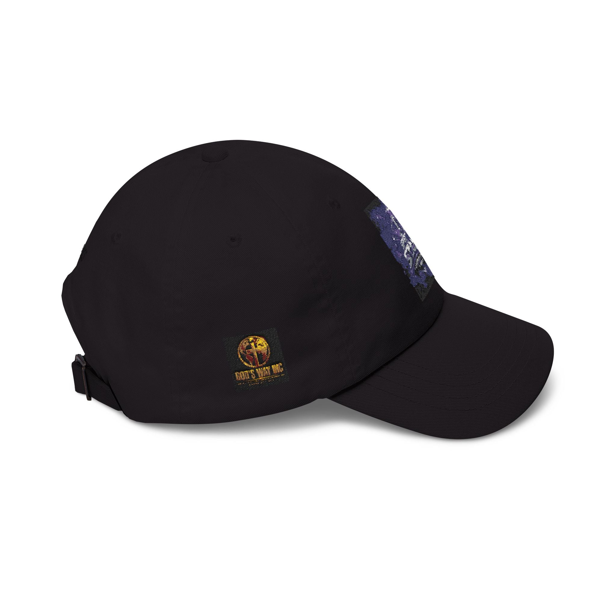 Dad Cap with Vintage Cosmic Buddha Patch — Spiritual Streetwear Hat
