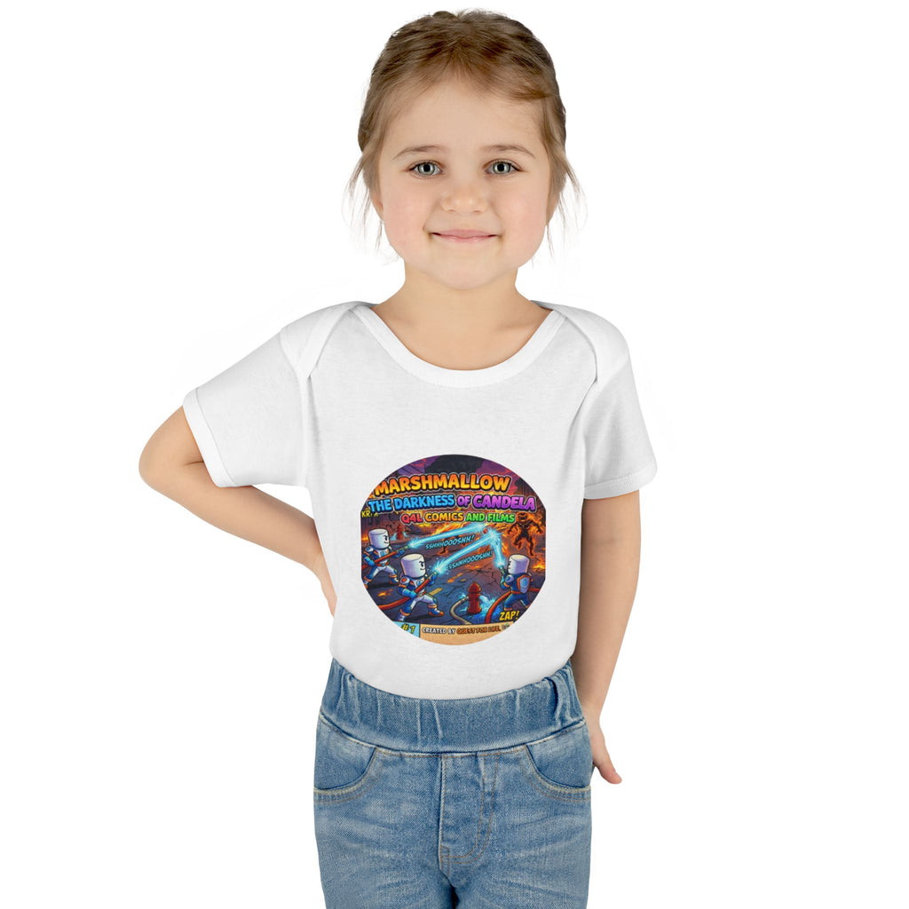 Infant Bodysuit – Retro Sci‑Fi 'Marshmallow: The Darkness Decadent' Album Art Baby Onesie